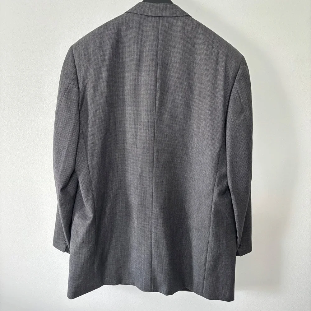 Corneliani Men's‎ Gray Two Button Blazer Business Casual Career Jacket 44R